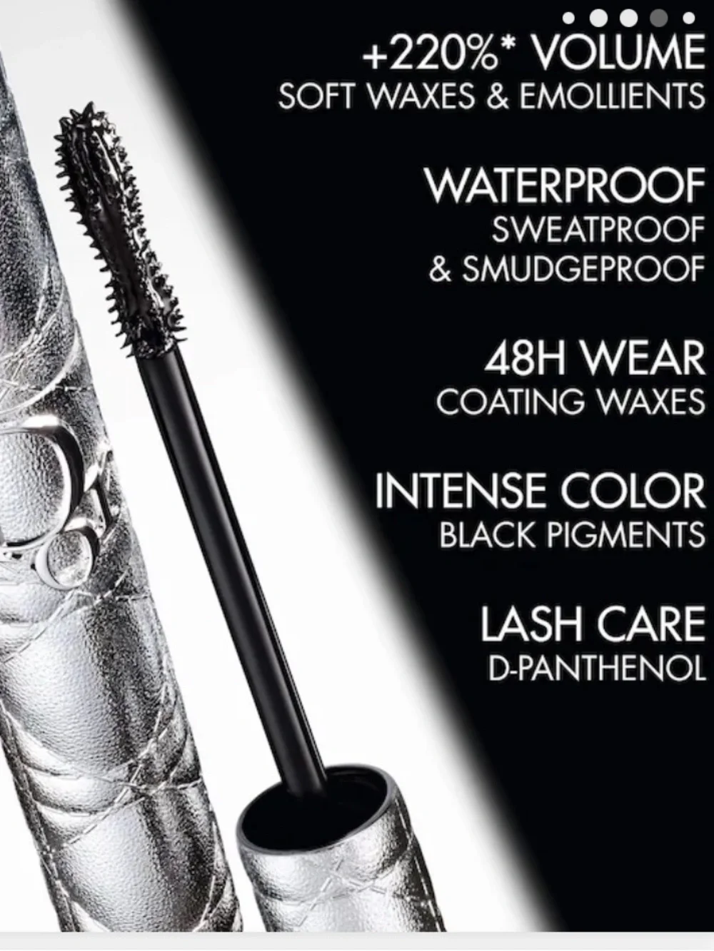 Dior Show Waterproof shade 90 Over Black Mascara  Extreme 24hr Volume. NIB